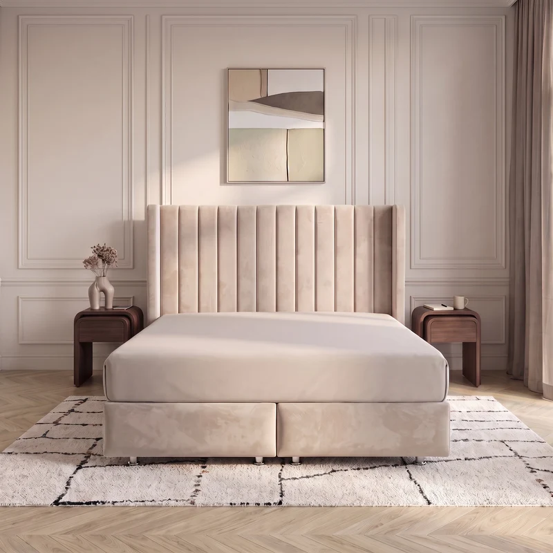 Lit Coffre Tokyo Beige - Design Chic et Branché