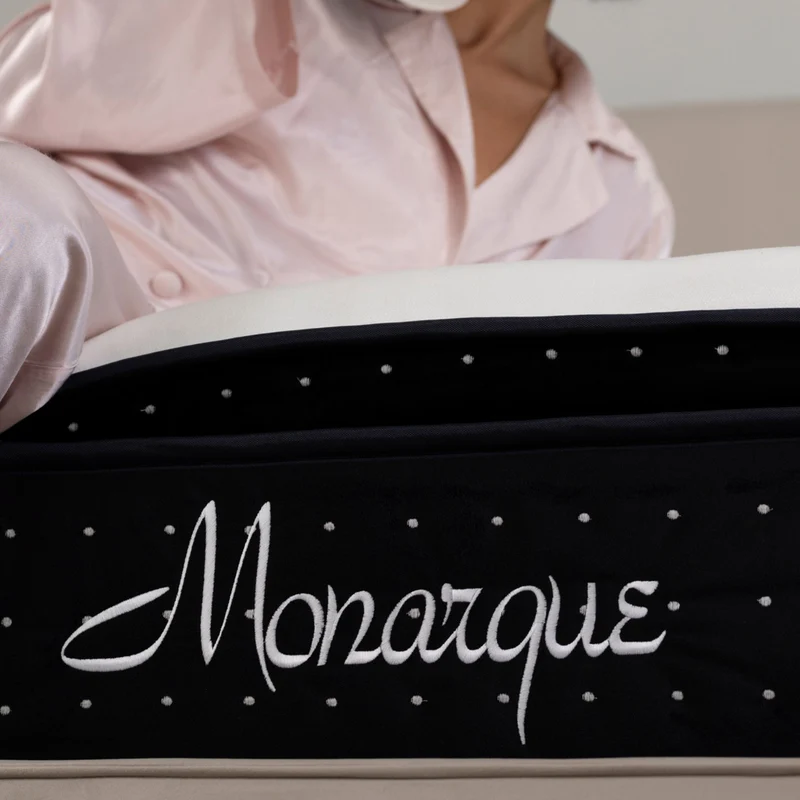 Matelas Monarque Angels Mattress - Surmatelas Intégré, Confort 5 Zones, Épaisseur 32 cm, Simple Face