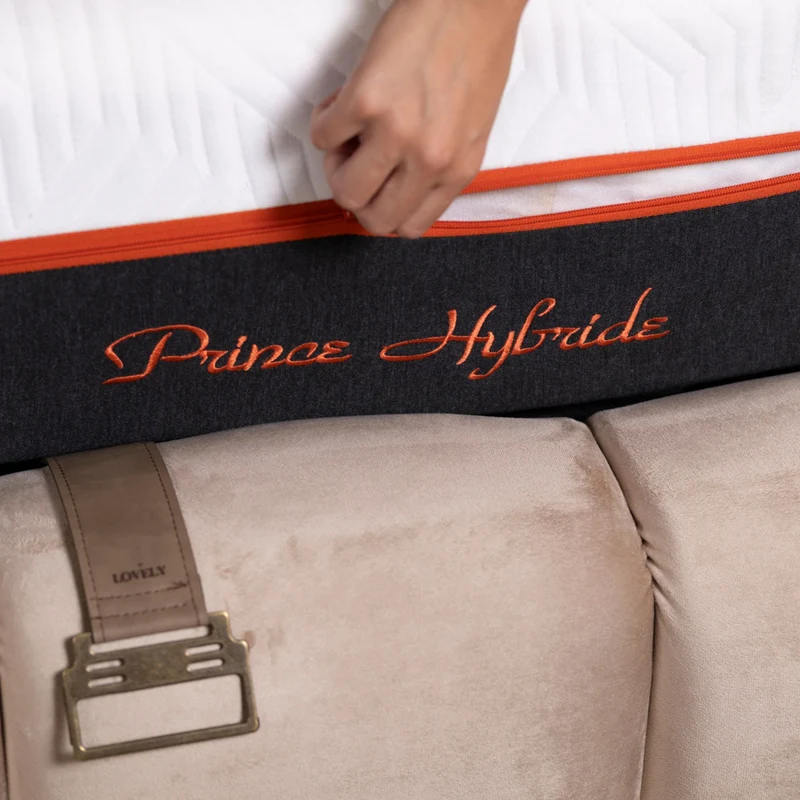 Matelas Prince Hybride Angels Mattress - Hybride 25 cm, Déhoussable et Lavable, 5 Zones de Soutien
