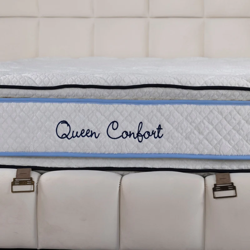 Matelas Queen Confort Angels Mattress - Double Surmatelas, Confort 5 Zones, Double Face, Épaisseur 34 cm