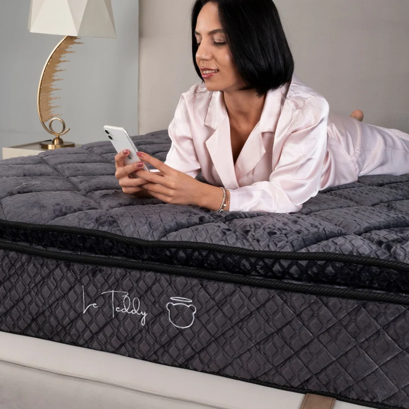 Matelas Teddy Black 30 cm : Confort Suprême et Technologie Avancée