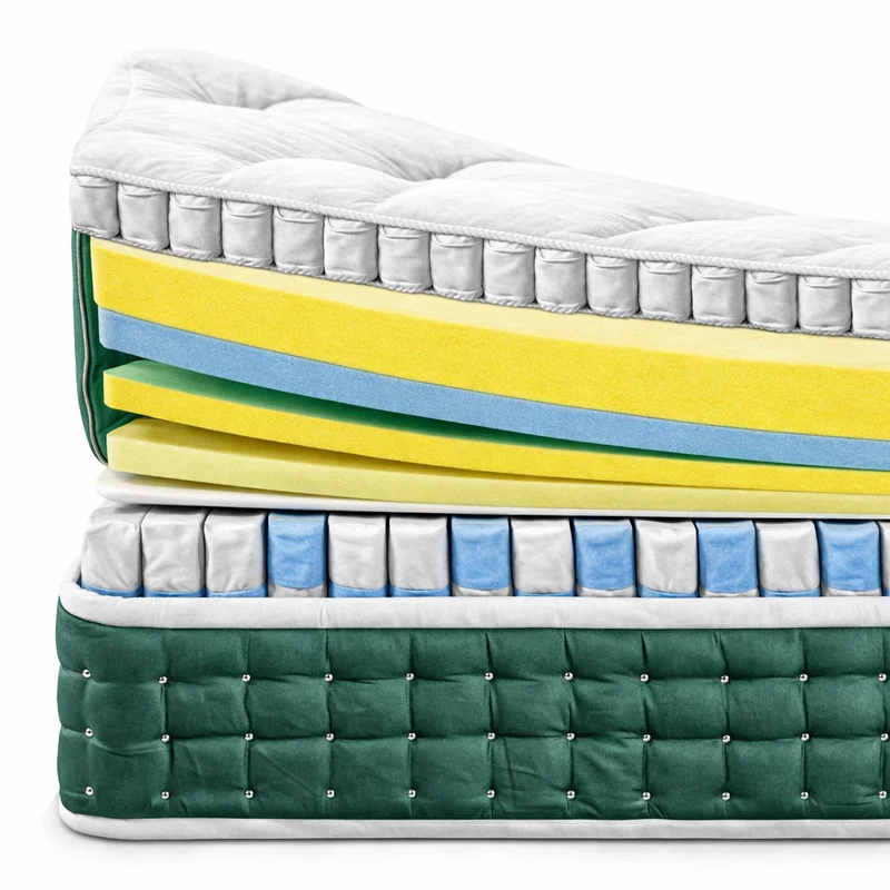 Nexus - Matelas mémoire de forme et nano ressorts ensachés d'hôtel