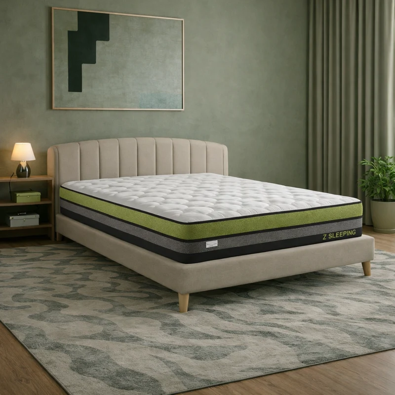 Dualis - Matelas mémoire de forme et ressorts ensachés côté ferme et côté souple