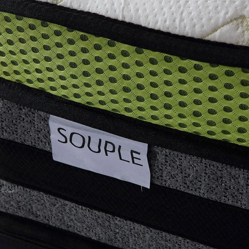 Dualis - Matelas mémoire de forme et ressorts ensachés côté ferme et côté souple
