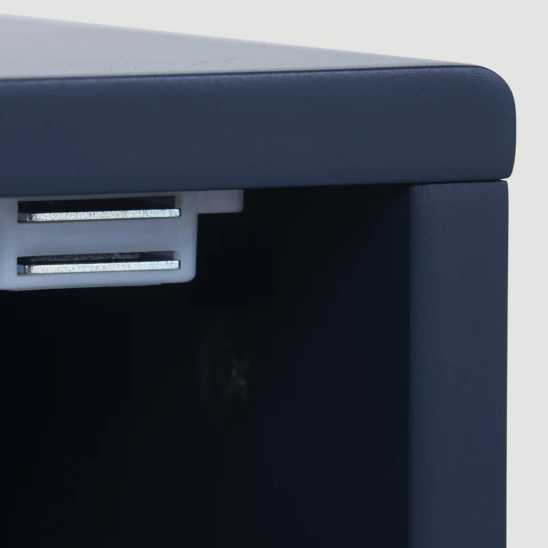 Table de chevet 1 porte battante bleu marine pies dorés H50/L35/P35 VIGNUIDS
