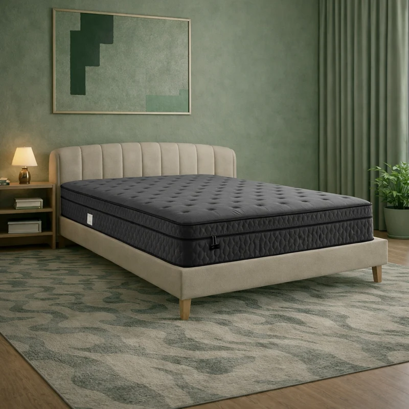 Optima BIO - Matelas mémoire de forme, latex et ressorts ensachés orthopédique