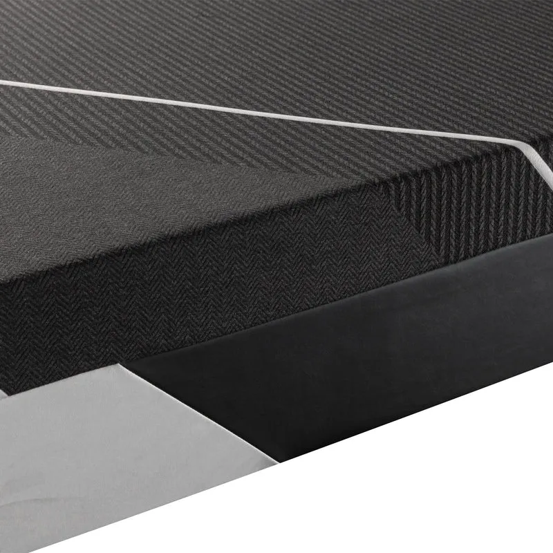 Obsidian - Matelas mémoire de forme bambou-charbon et ressorts ensachés