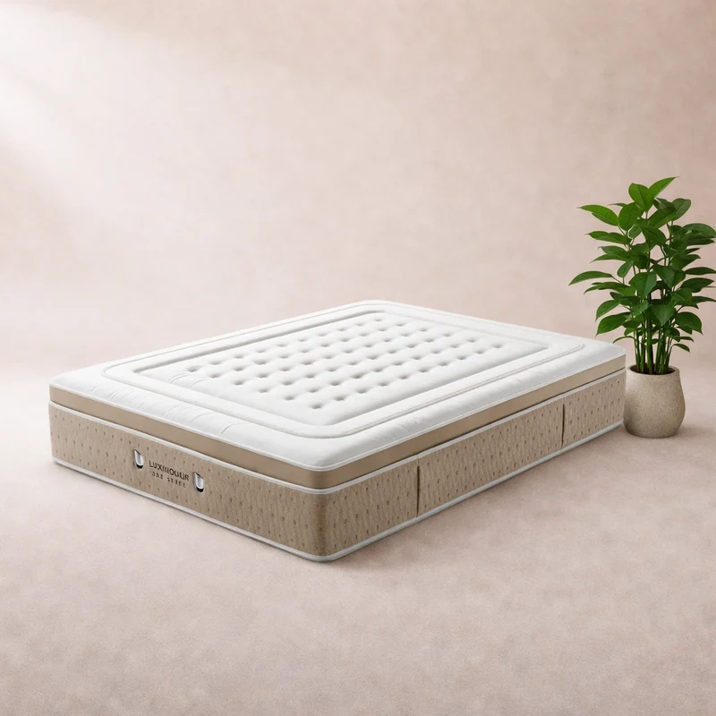 Regalis - Matelas mémoire de forme et ressorts ensachés surmatelas intégré