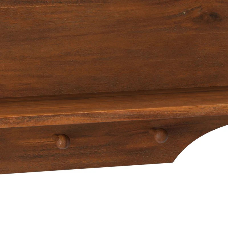 Armoire murale de cuisine en bois massif marron et verre cannalé, 4 portes 100cm SCANDINAVIANDIVIDER