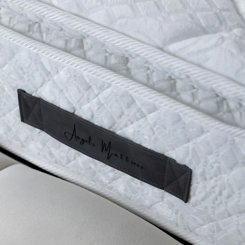 Matelas Le Teddy White Angels Mattress - Surmatelas Peluche Intégré, Confort Douillet, Épaisseur 30 cm, Simple Face