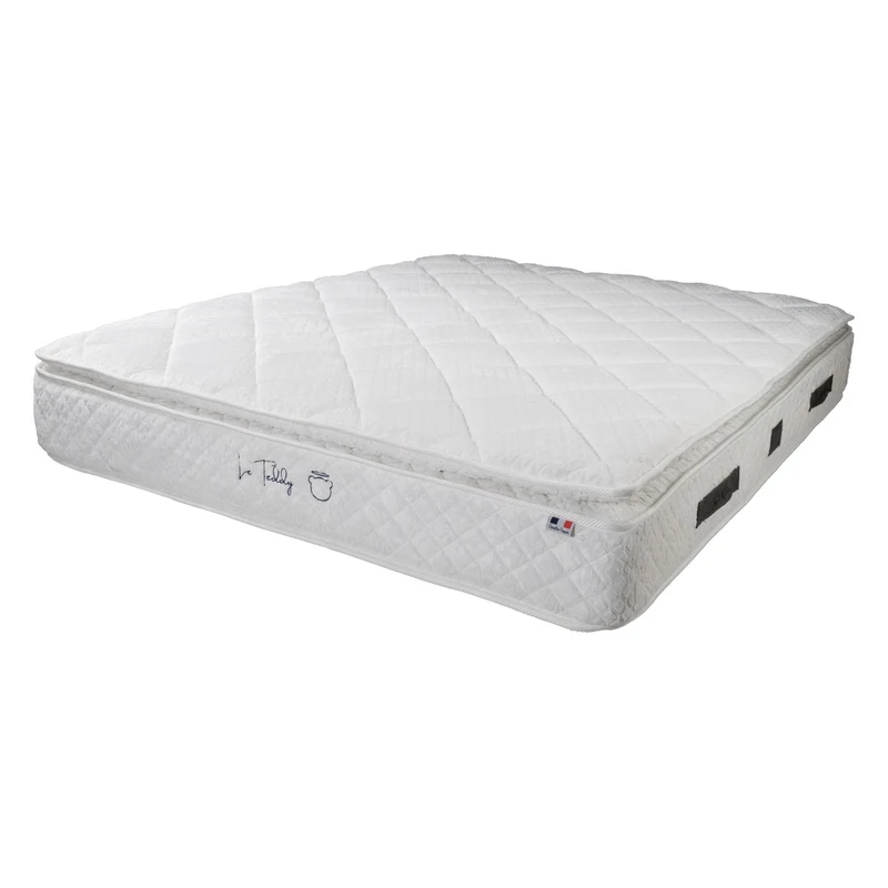 Matelas Le Teddy White Angels Mattress - Surmatelas Peluche Intégré, Confort Douillet, Épaisseur 30 cm, Simple Face