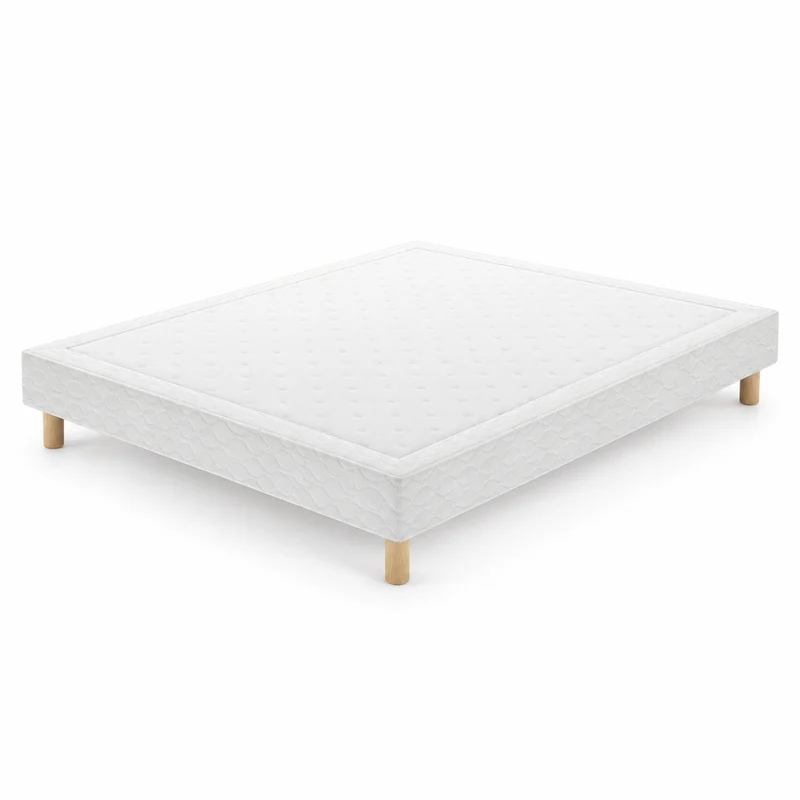 Sommier tapissier Blanc 15 – Hauteur 15 cm