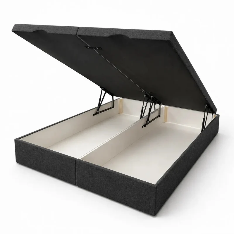 Lit Double Coffre Tapissier H32