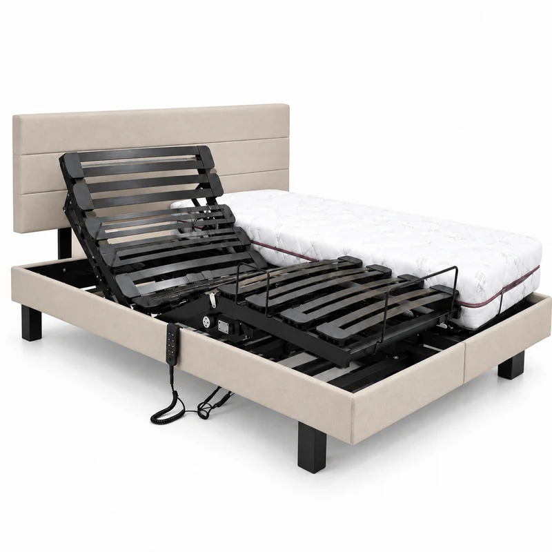 Lit électrique BETA caisse tissu HT12 cm