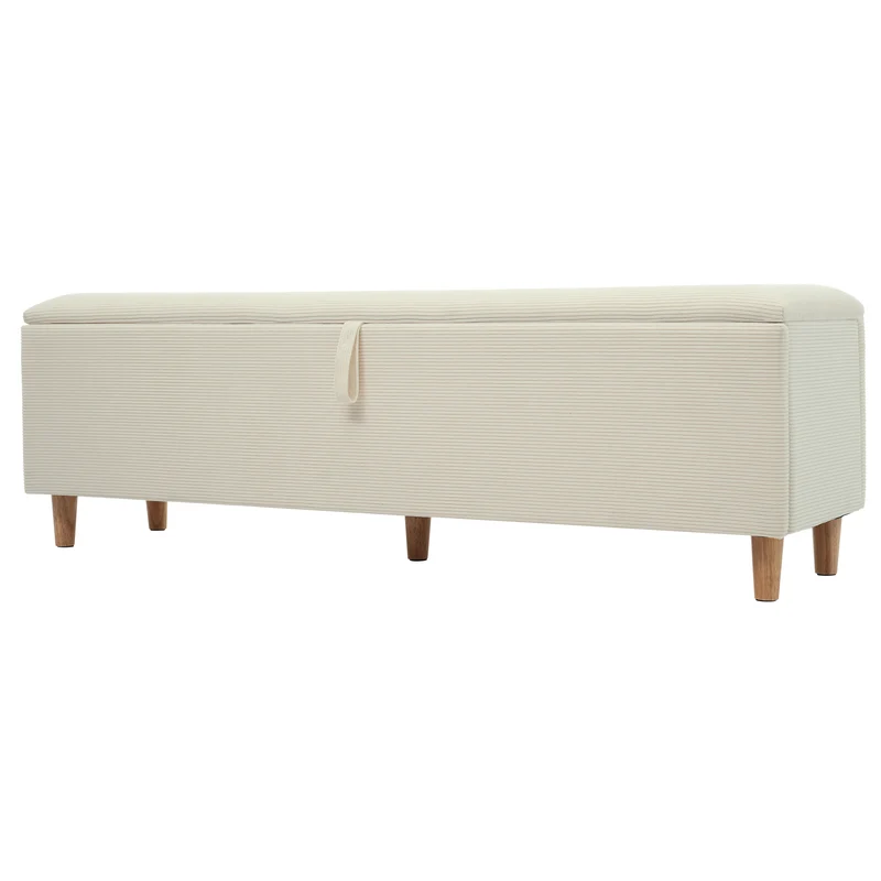 Ensemble lit coffre double rembourré avec tête de lit réglable, prise USB et coffre de lit (matelas non inclus) ANTIGEN
