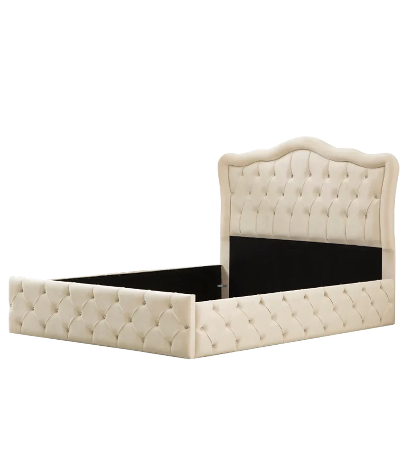 Cadre de Lit Venise Beige - Élégance et Confort