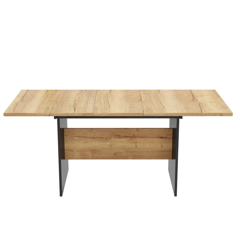 Table de salle à manger extensible effet bois 140-180*80 cm SCRAISCALS